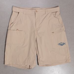 Palmyth Cargo Shorts Performance Fishing Outdoors Utility Quick Dry Khaki XL